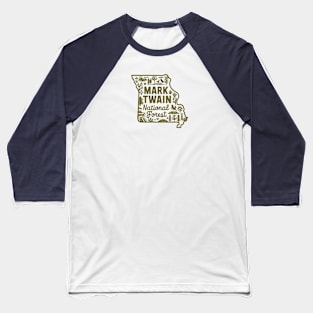 Mark Twain National Forest Wildlife Baseball T-Shirt